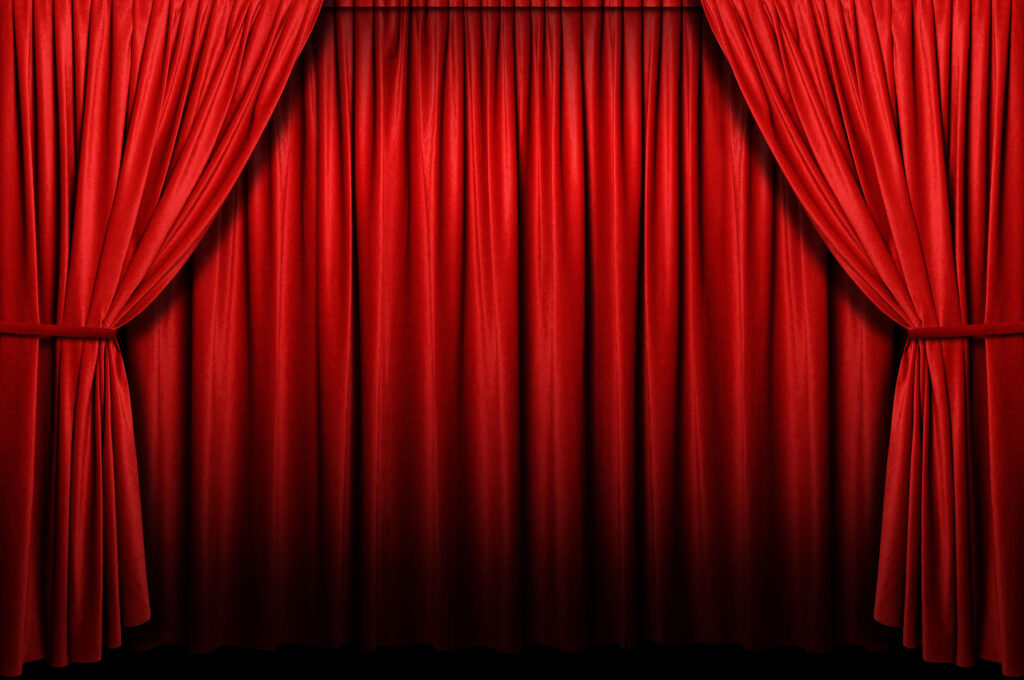 Red Stage Curtain 002 green screen options