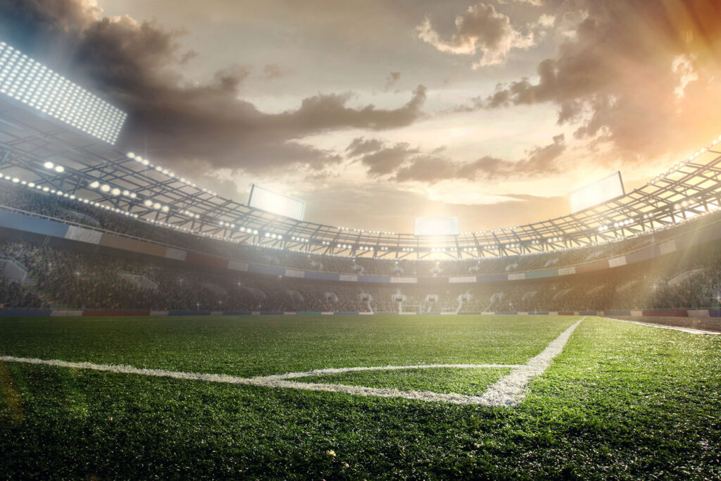 Sport Backgrounds. Soccer Stadium. 007 green screen options